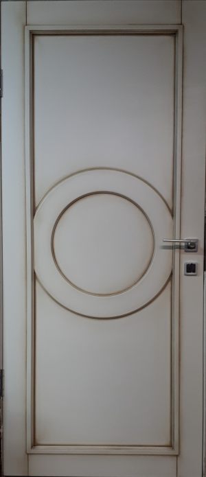 Межкомнатная дверь в профиле массив (эмаль с патиной) Челябинск