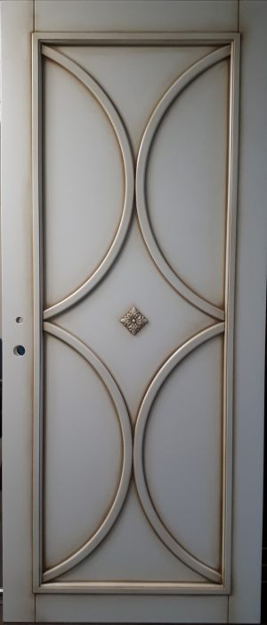 Межкомнатная дверь в профиле массив (эмаль с патиной) Челябинск